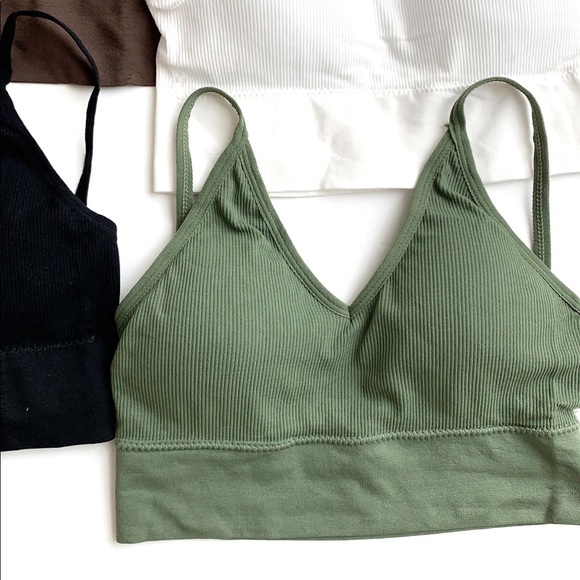 CHICBOMB Other - PADDED LOW BACK BRALET - OLIVE